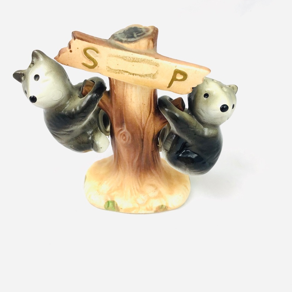Vintage Koala on Tree Hanging Salt Pepper Shakers